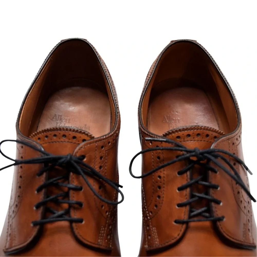 Allen Edmonds Men's Sanford Bourbon Cap Toe Derby Dress Shoes 12 C 5347 Brogue